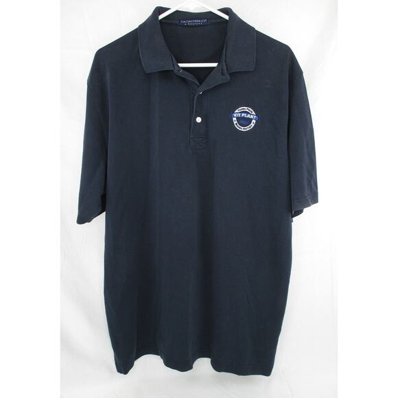 Vtg 3 Button Short Sleeve Shirt XL Hanford Nuclear VIT Plant Making History - Picture 1 of 5